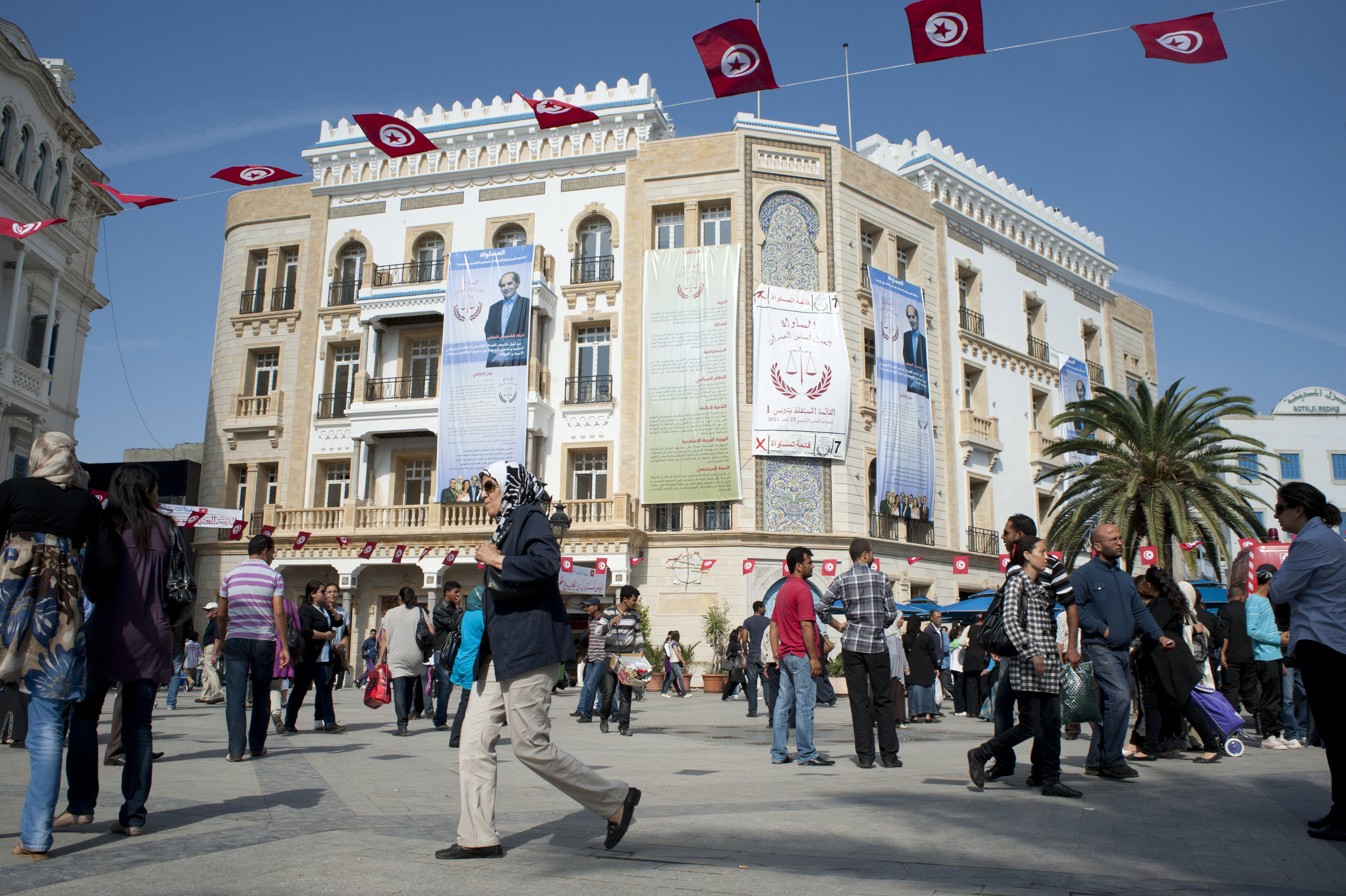  Entrance to the Medina on election day, 23 October 2011.  