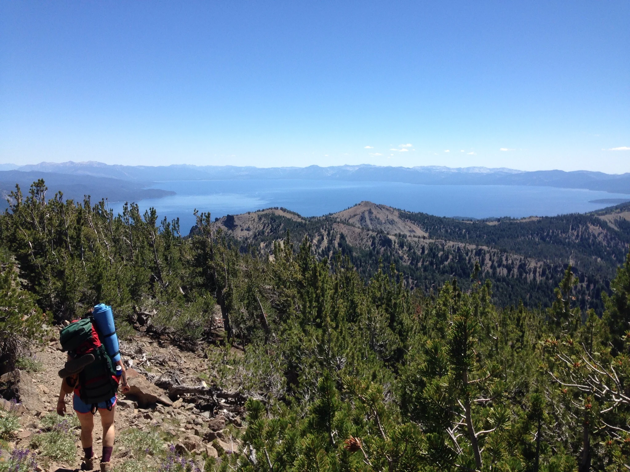 Just after summiting Relay Peak in the Mount Rose Wilderness