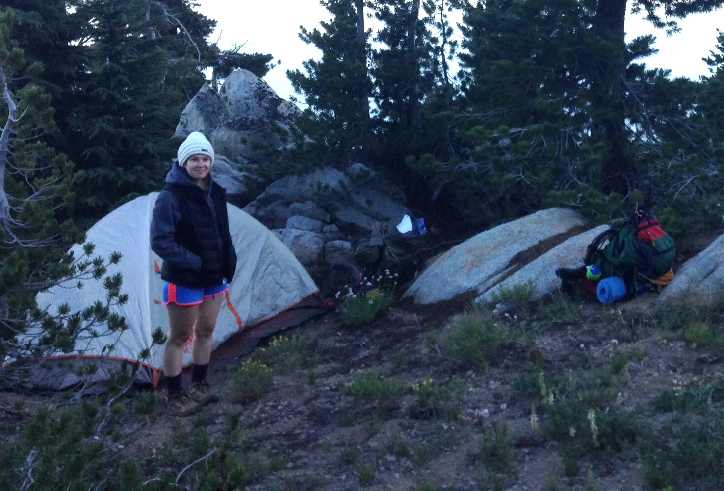 Our campsite for the night