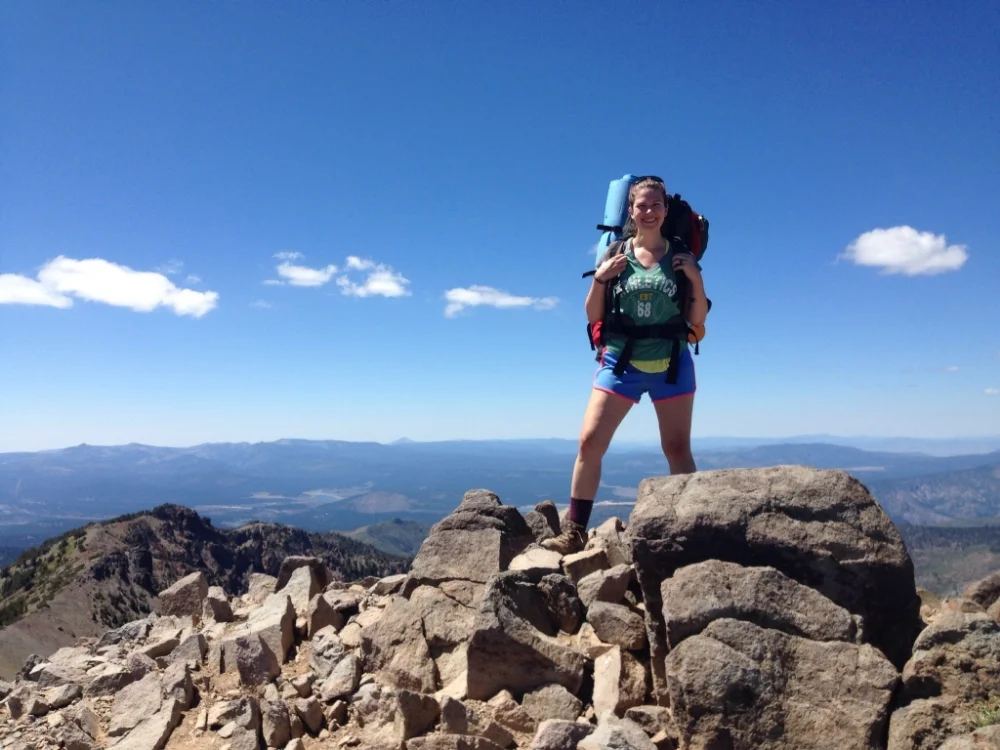 Atop Relay Peak. Atop the world. Relay Peak, 10,338'