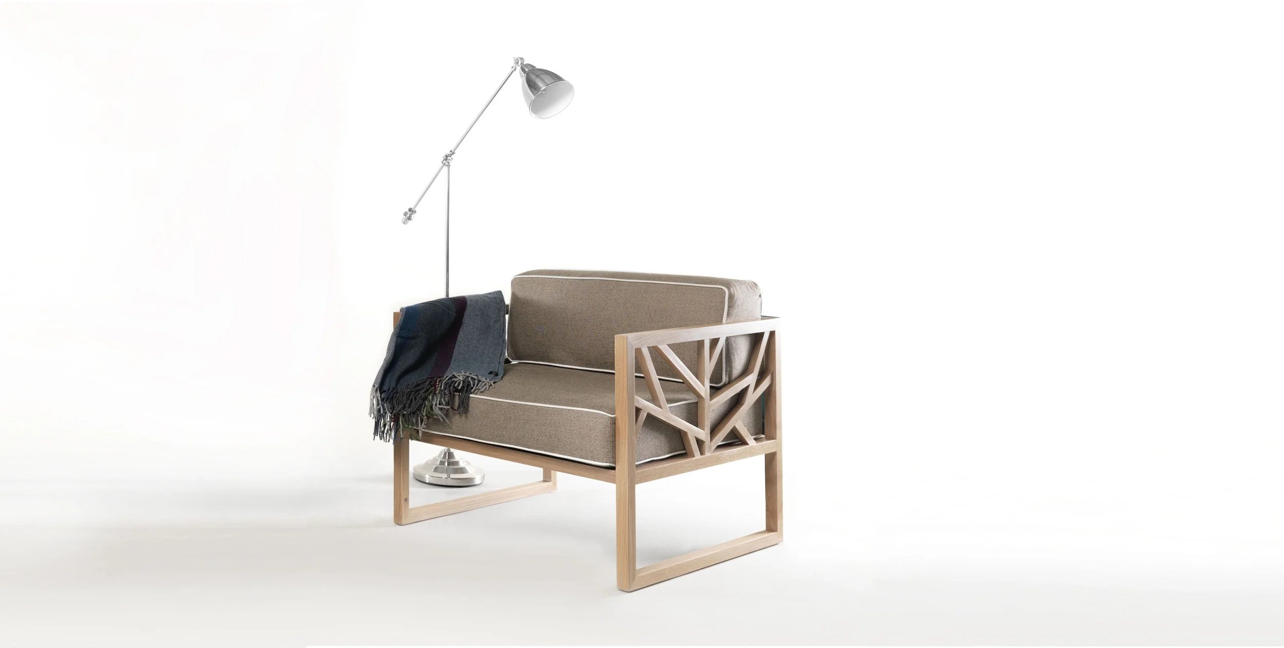 Sturdy, soft and roomy, the TREE lounge chair from WEWOOD is the perfect choice for maximum comfort.