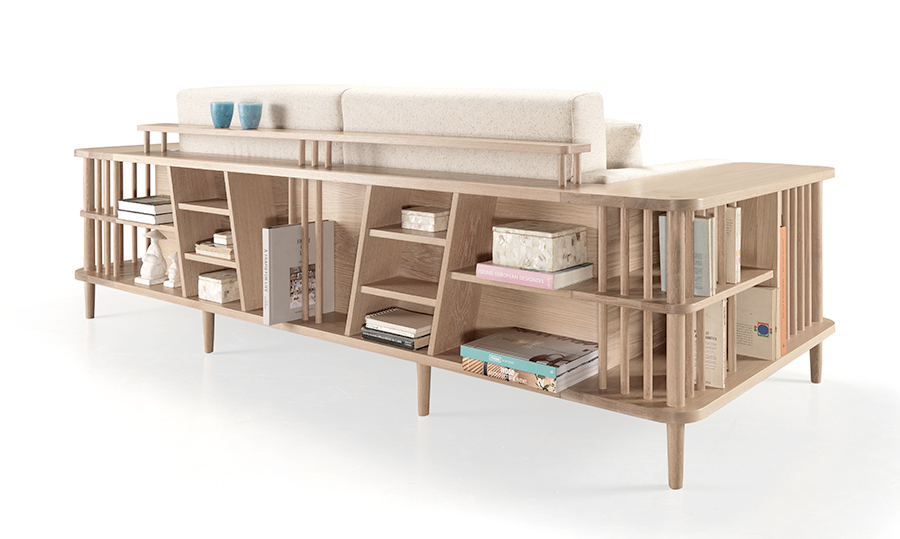 The impressive SCAFFOLD will be on display and showing that it can be more than a simple seating space. Surprise yourself with this multifunctional piece and with the quality of our woodworking.