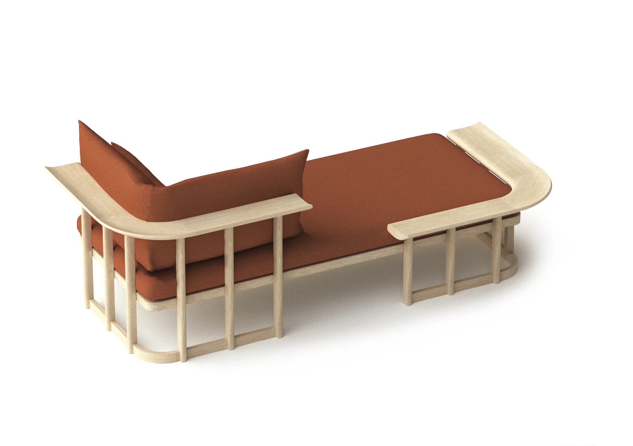 LOVER SEAT is our new design which will be launched in a few days at Maison & Objet Paris . With that in mind, we decided to show you the woodworking and the pre-assembly of LOVER SEAT .