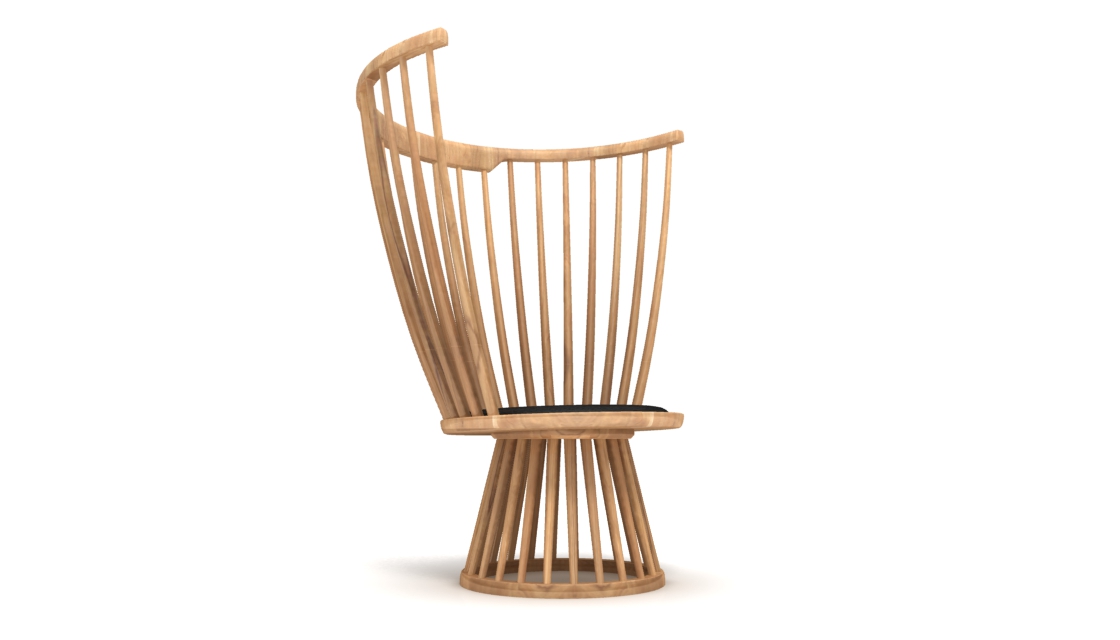 3. FAN CHAIR BY TOM DIXON FAN creates an exclamation mark in the home - a dramatic and sculptural take on the traditional British Windsor chair.