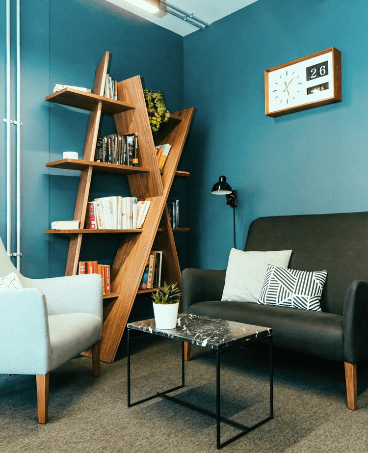 XI bookshelf at The Office Group in London