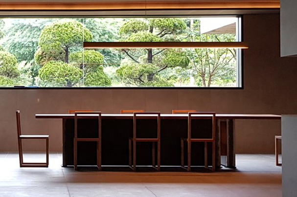 The house and furniture from the movie Parasite