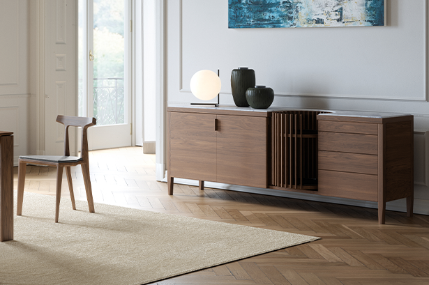 Carousel sideboard: modern sophistication