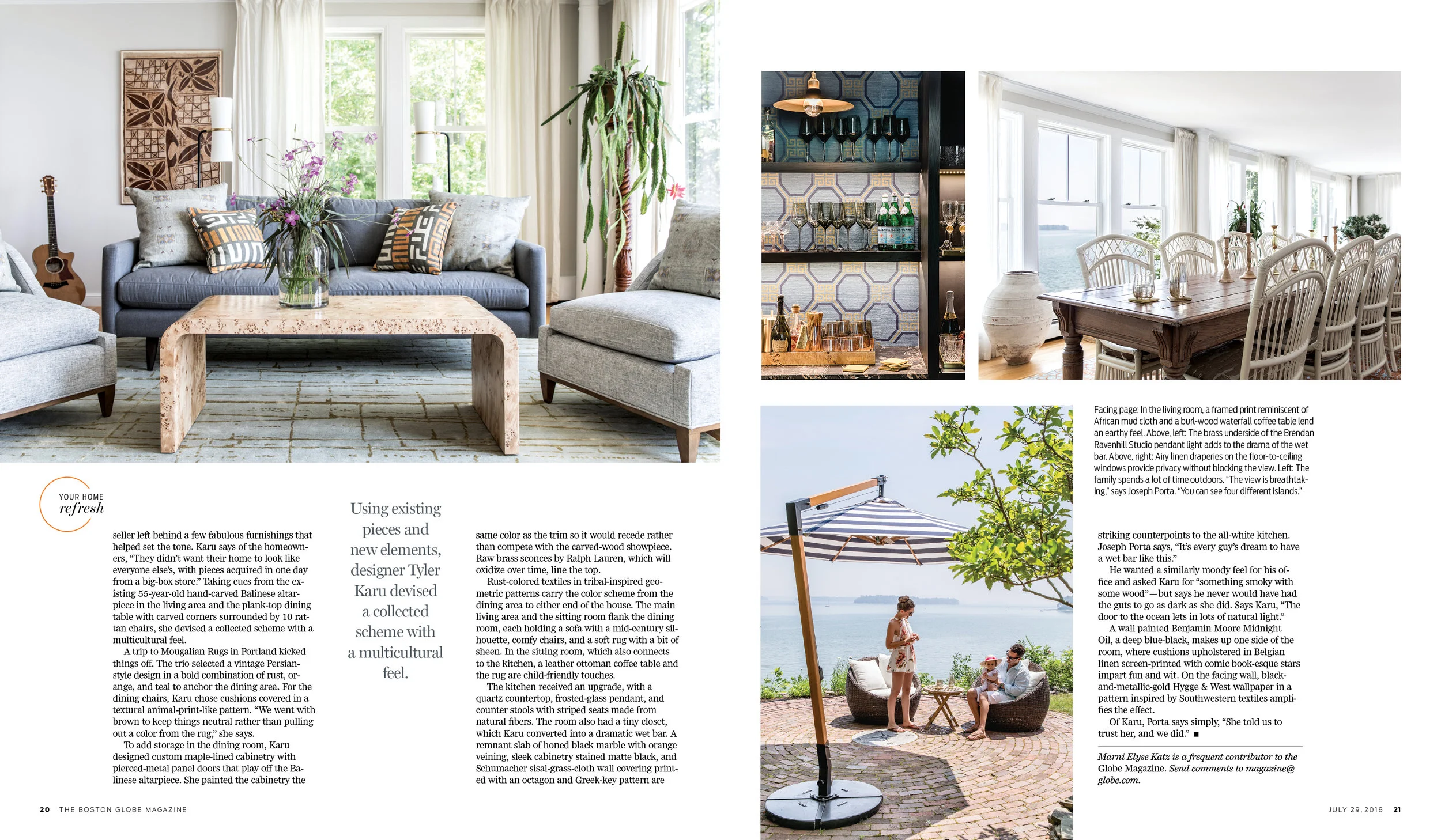 The Boston Globe Erin Little Interior Portrait Photography