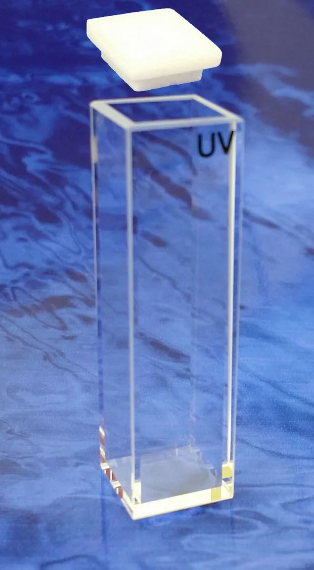 Micro Fluorescence Quartz Cuvette – Open Top With PTFE Cover, 10 Mm Light Path, 1.4 Ml Volume