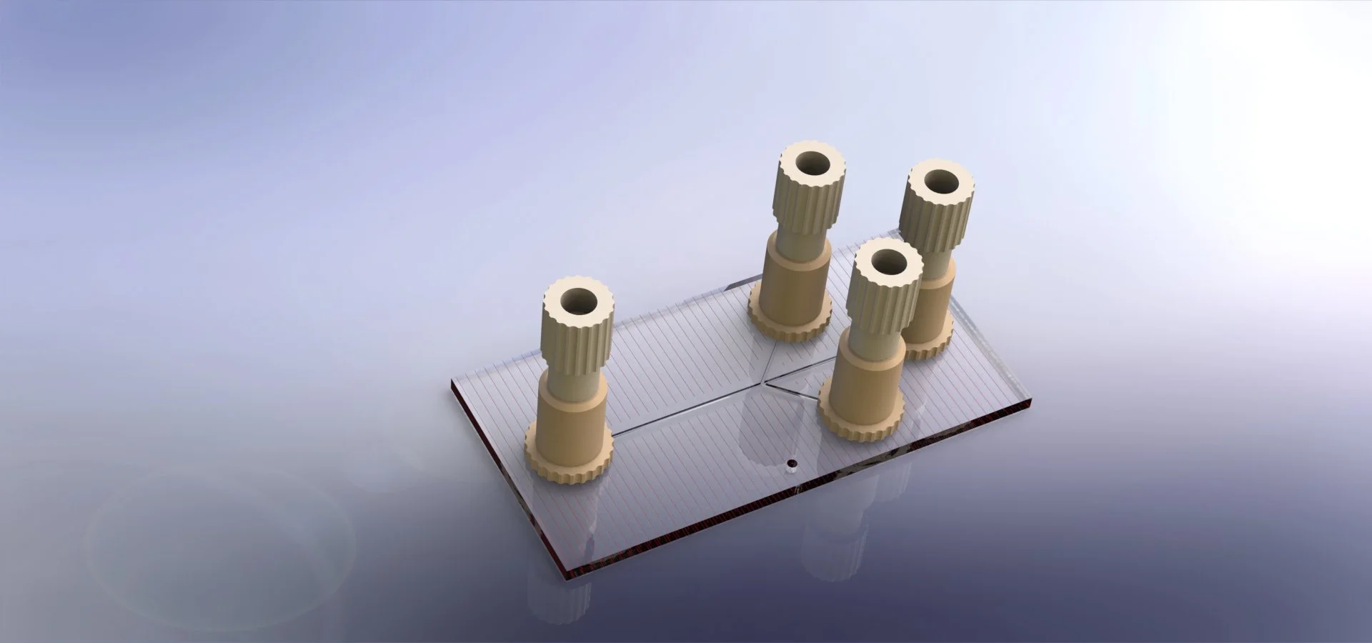 Y-shaped chip with Nanoports.JPG