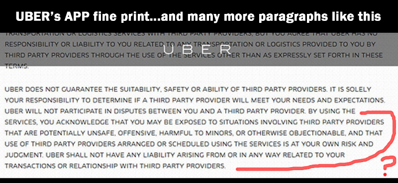 UBER'S FINE PRINT