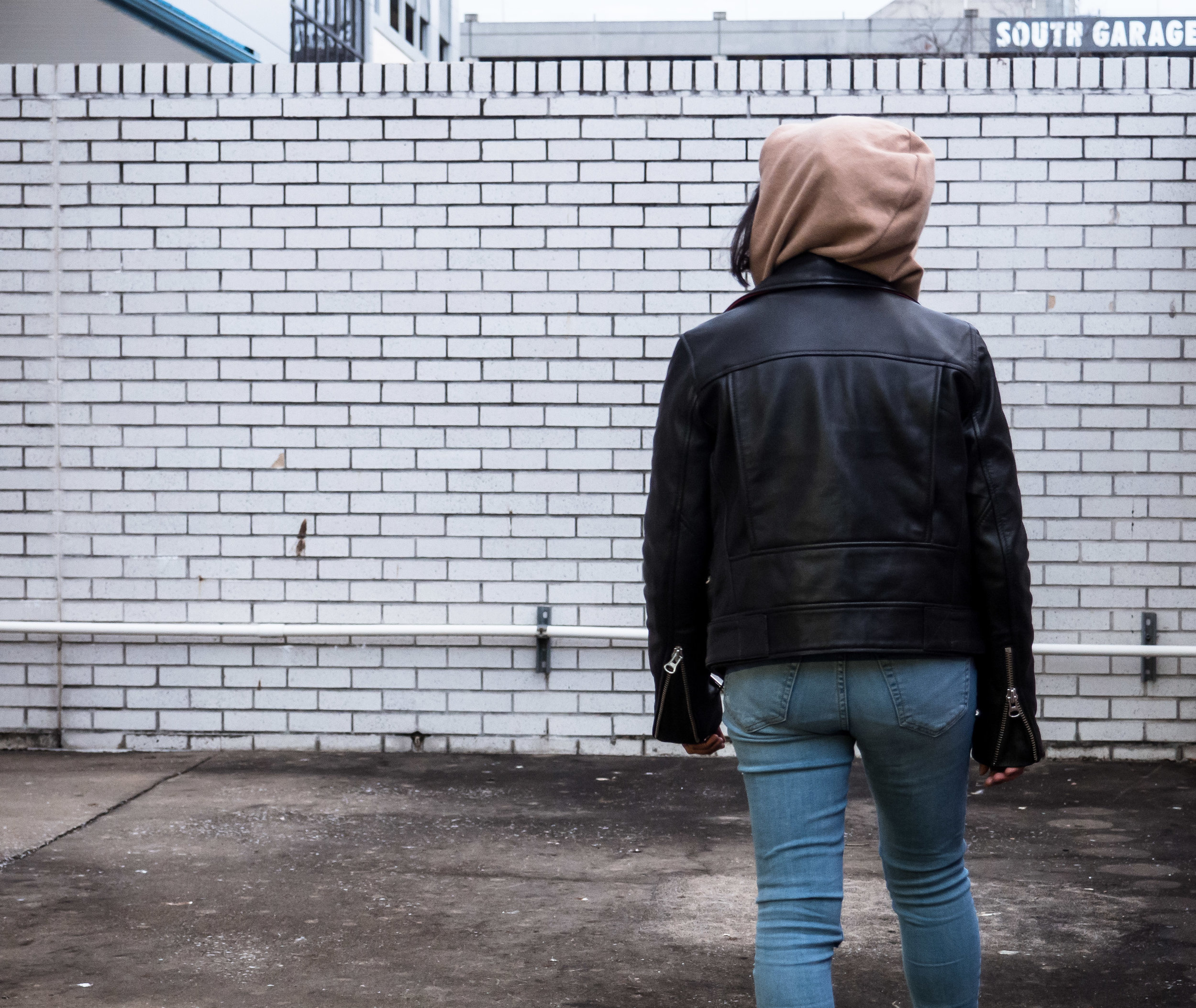 Leather Jacket & Hoodie Combo: The Petite Way