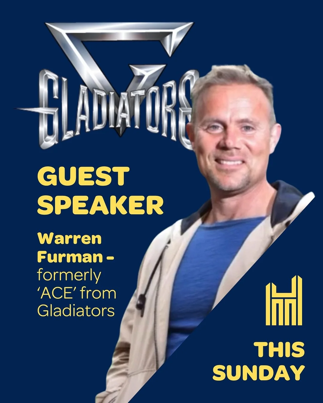 ⚔️ Hastings you&rsquo;re invited on Sun 28th September (doors open at 10am) - to hear from Warren Furman, formerly Ace from Gladiators!

Why not come along to hear his story? 💪 Totally free to attend and there&rsquo;s even free coffee and pastries ☕