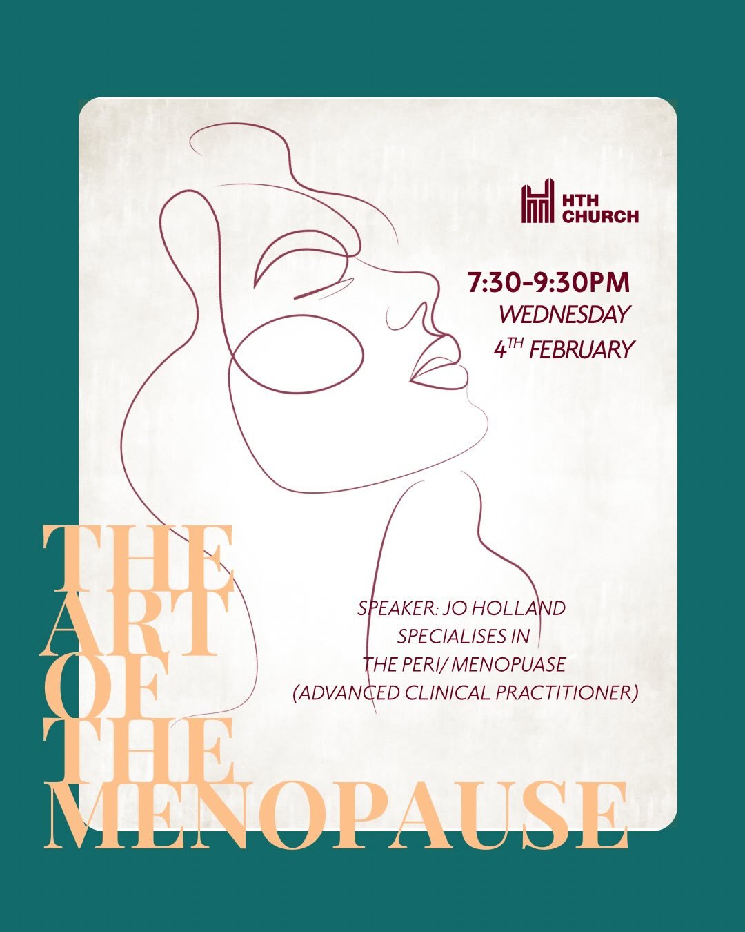 The Art of the Menopause &mdash; you&rsquo;re invited 💛
The Art of the Menopause is a peri-menopause support caf&eacute;: a safe, welcoming space for women to come together, feel supported, and be empowered to own this stage of life.
Join us for com