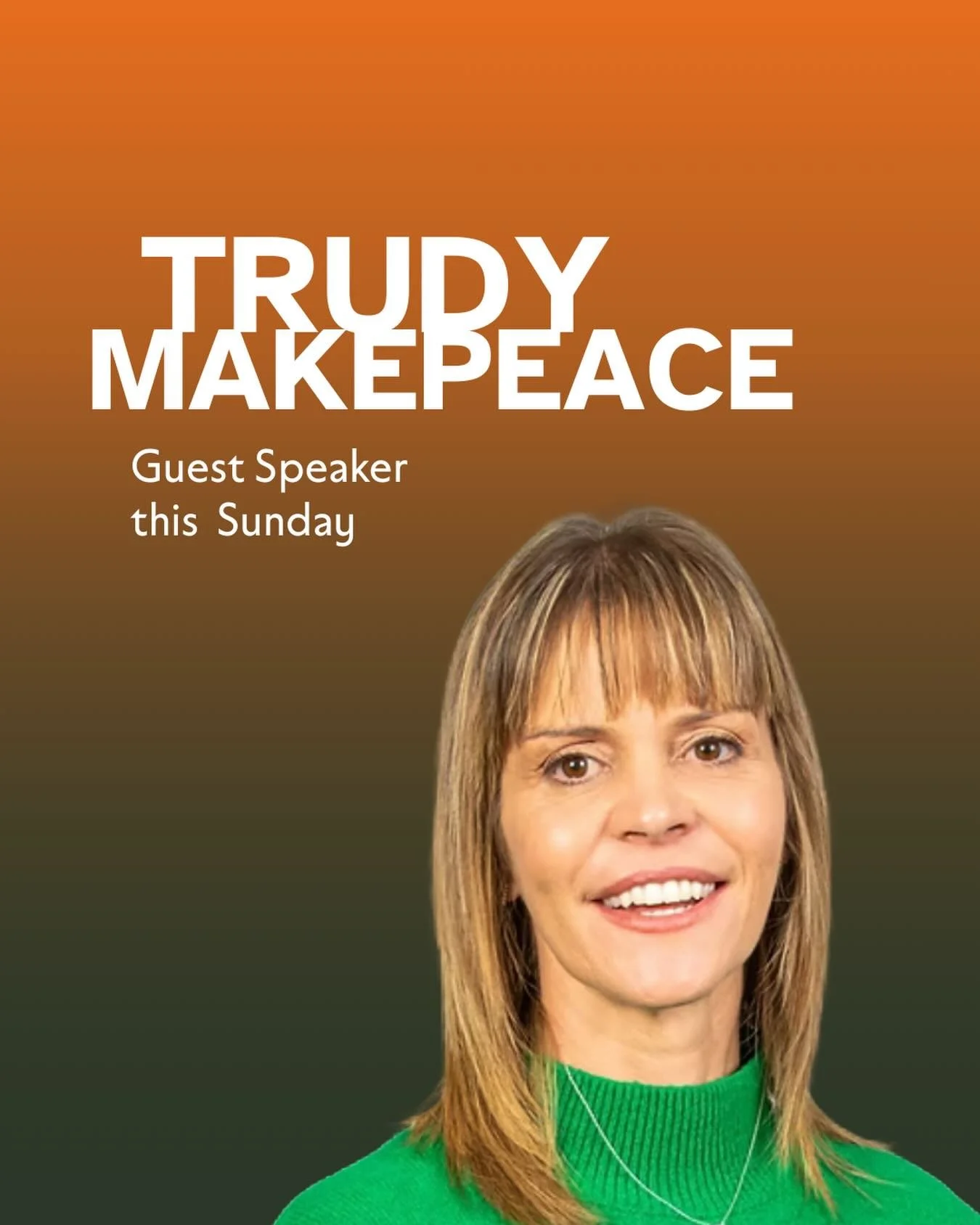 This Sunday at HTH, we&rsquo;re excited to welcome Trudy as our guest speaker ✨
Trudy has a passion for communicating the Gospel with simplicity, urgency, and clarity, and she carries a powerful, life-changing testimony that encourages everyone who h