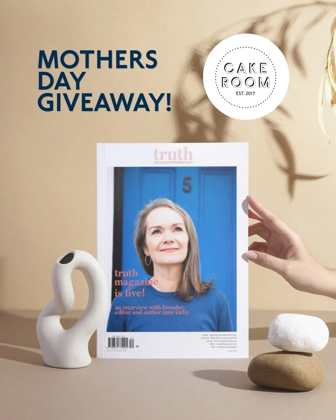 🎁Mother&rsquo;s Day GIVEAWAY! 🎁

Here&rsquo;s a chance to WIN 1 of 4 &pound;5 vouchers for @cakeroomhastings &amp; a copy of the brand new @rebelheartsrebelgirls Truth Magazine.

👉 To enter the giveaway: Tag others in the comments below.

👉 ENTER