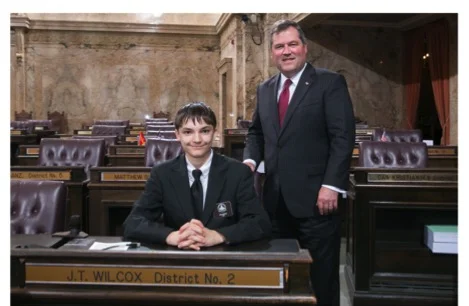IAN FORTH AND HIS PAGE PROGRAM SPONSOR, REPRESENTATIVE J.T. WILCOX