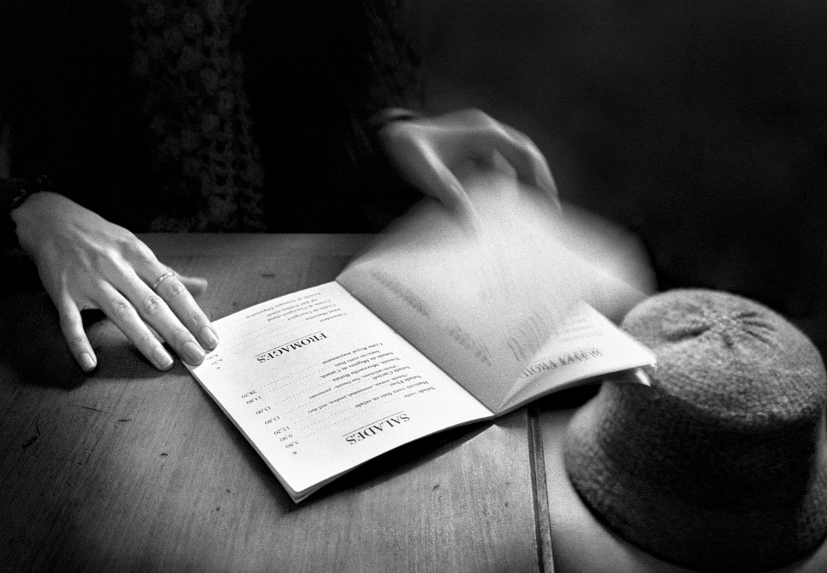 Hands &amp; Menu
Paris 2003
&hellip;at lunch with Astrid Muñoz.
That day was my first time at Cafe De Flore &hellip; today, is one of my spots in Paris when I&rsquo;m looking for inspiration.