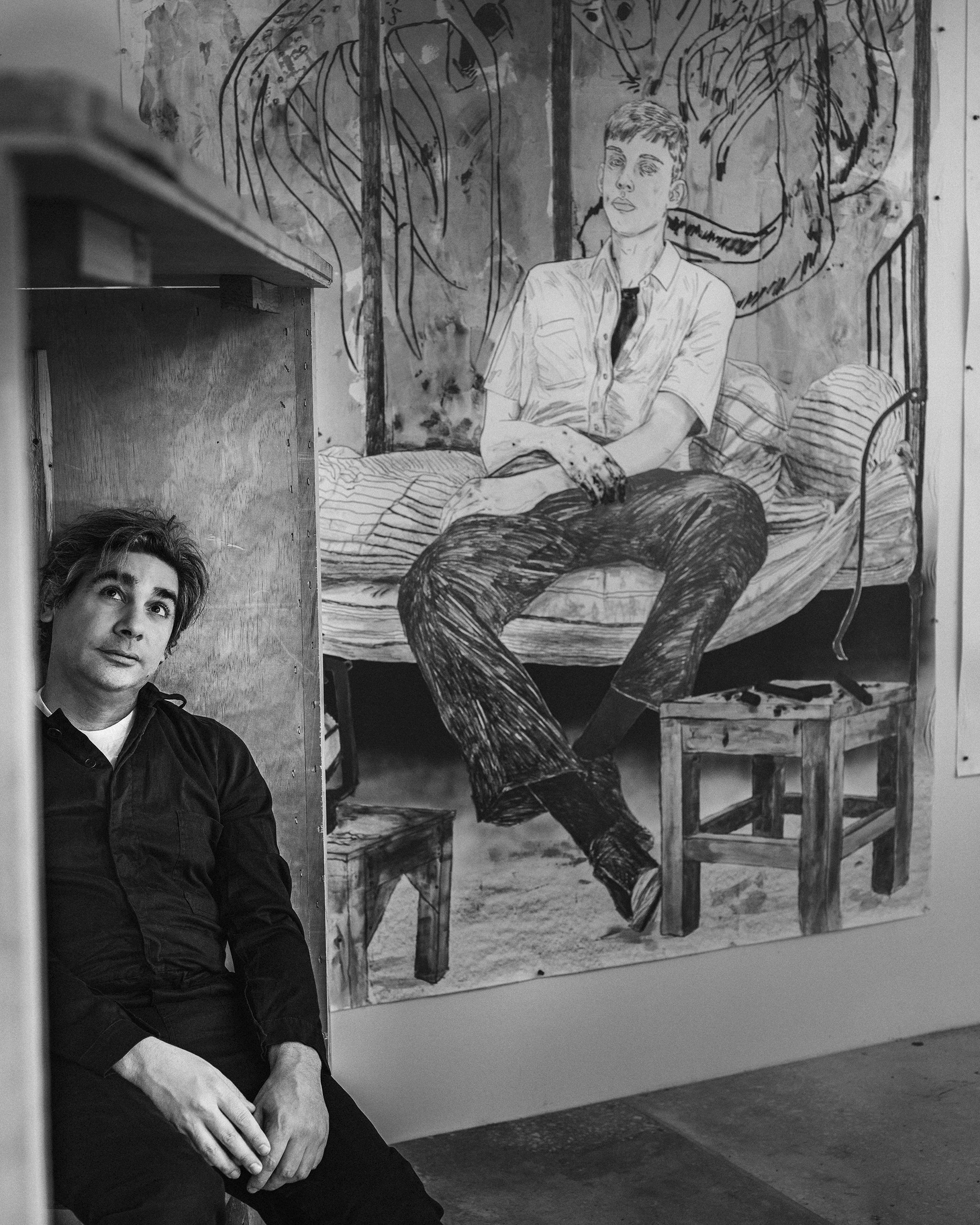  Portrait of Artist Herman Bass For Latin American Vogue 