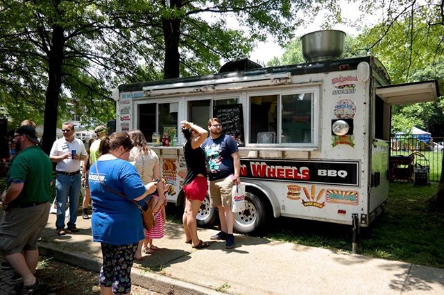 Smokin' Wheels BBQ is back this year at Springfest! We will have a dozen great food trucks! Saturday, May 18 from 10 am to 7 pm. #OldLouisvilleSpringfest