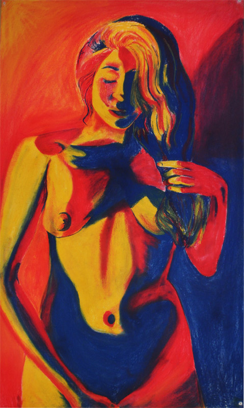   Untitled 72x36   NuPastels on paper   November 2011  