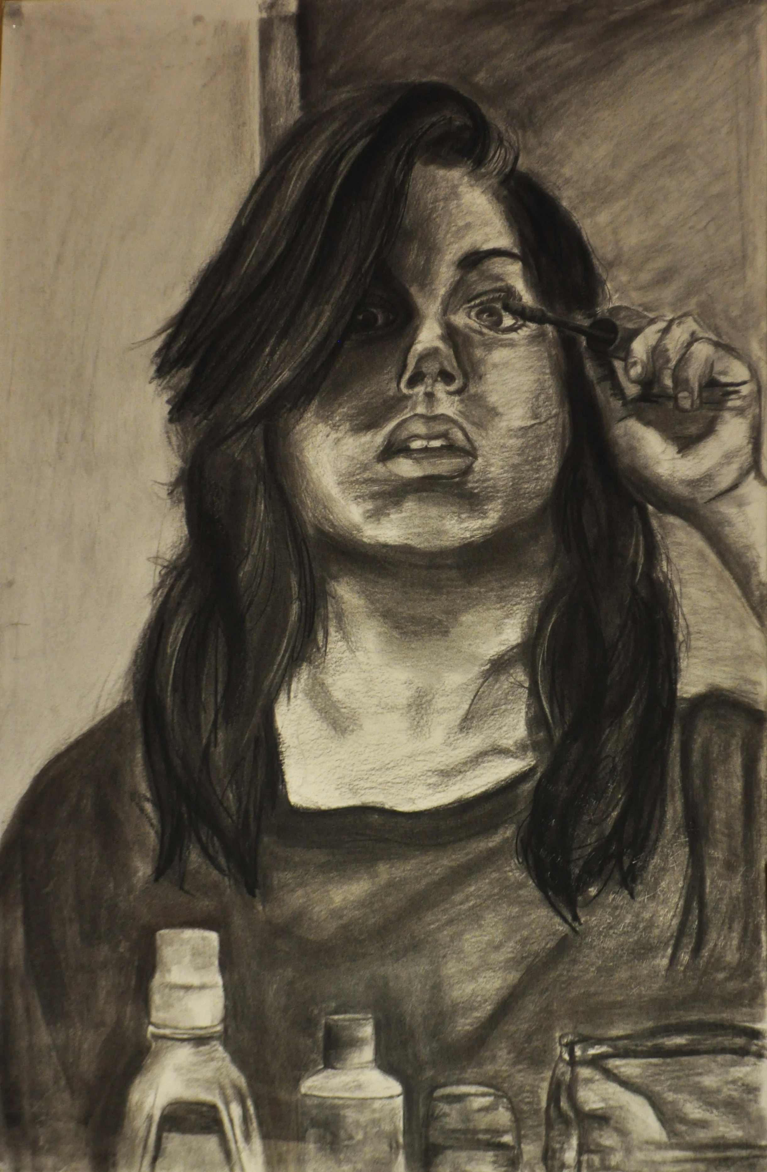   Self Portrait 36x24   Charcoal on paper   November 2011    