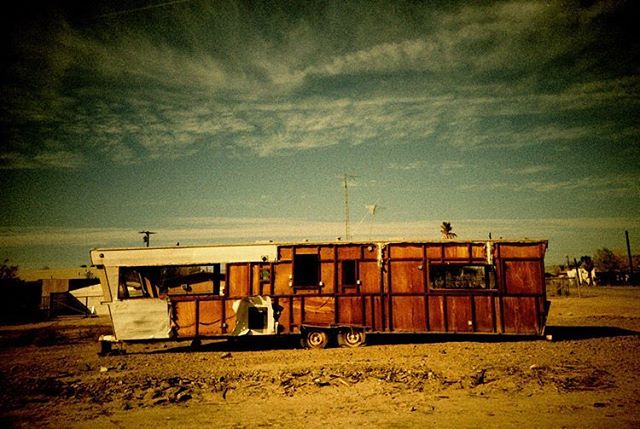 Salton Sea.  #lomolca #analogphotography #35mm #crossprocess #filmsnotdead #saltonsea #abandonedplaces #dilapidated #abandonedamerica #analog #analogue #neverstopexploring #traveladdict #adventureawaits #ladiesadventure #filmphotography #lomo #lomogr