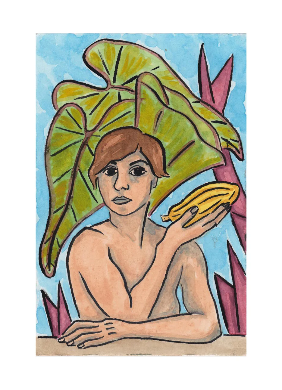 Sabina e Cacau. Acrylic ink. 2017.