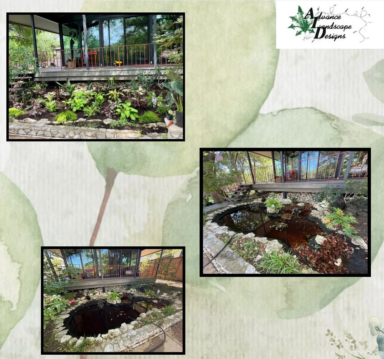 Today we took care of some very dear clients of ours. With a beautiful baby on the way it’s not just the home that needs baby-proofing, the yard does too. Our clients were concerned about the bodies of water around the house, and with a toddler