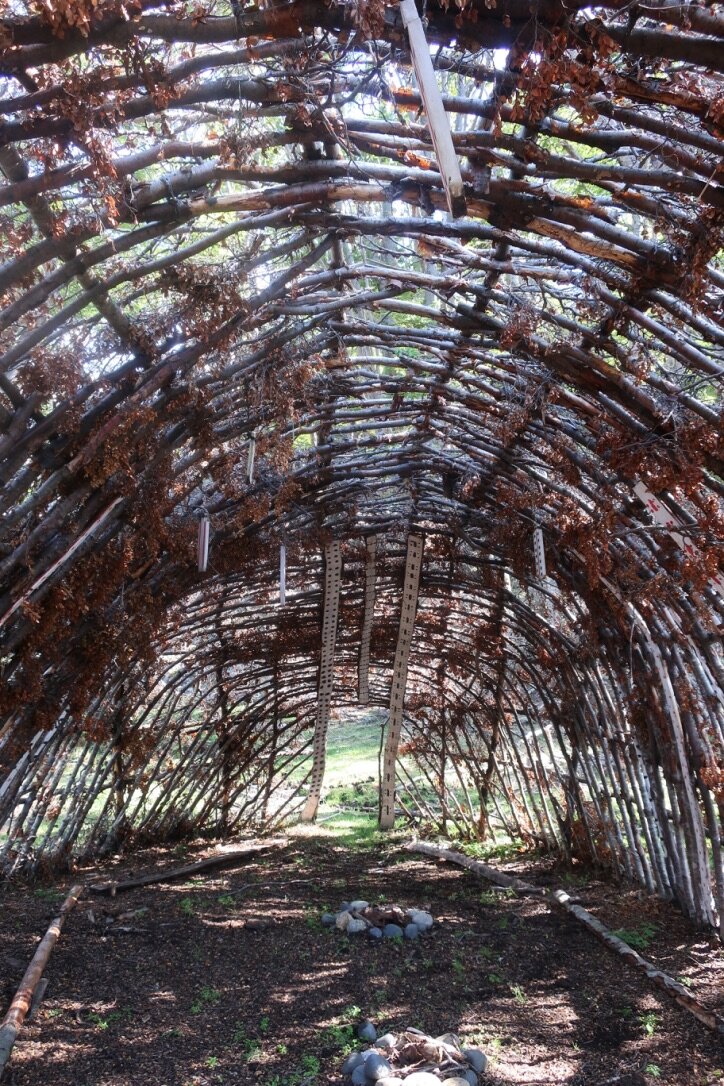 Inside the ciexaus at Mejillones, built by Claudia Gonzáles.