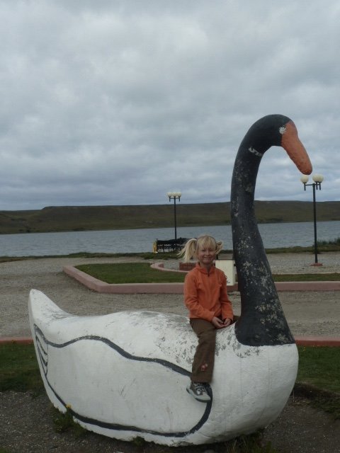 My daughter in Porvenir, Tierra del Fuego