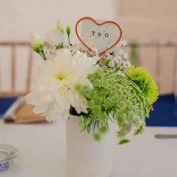 HEART TABLE NUMBER HOLDERS Twenty @ £10, option to have with hand stamped cards