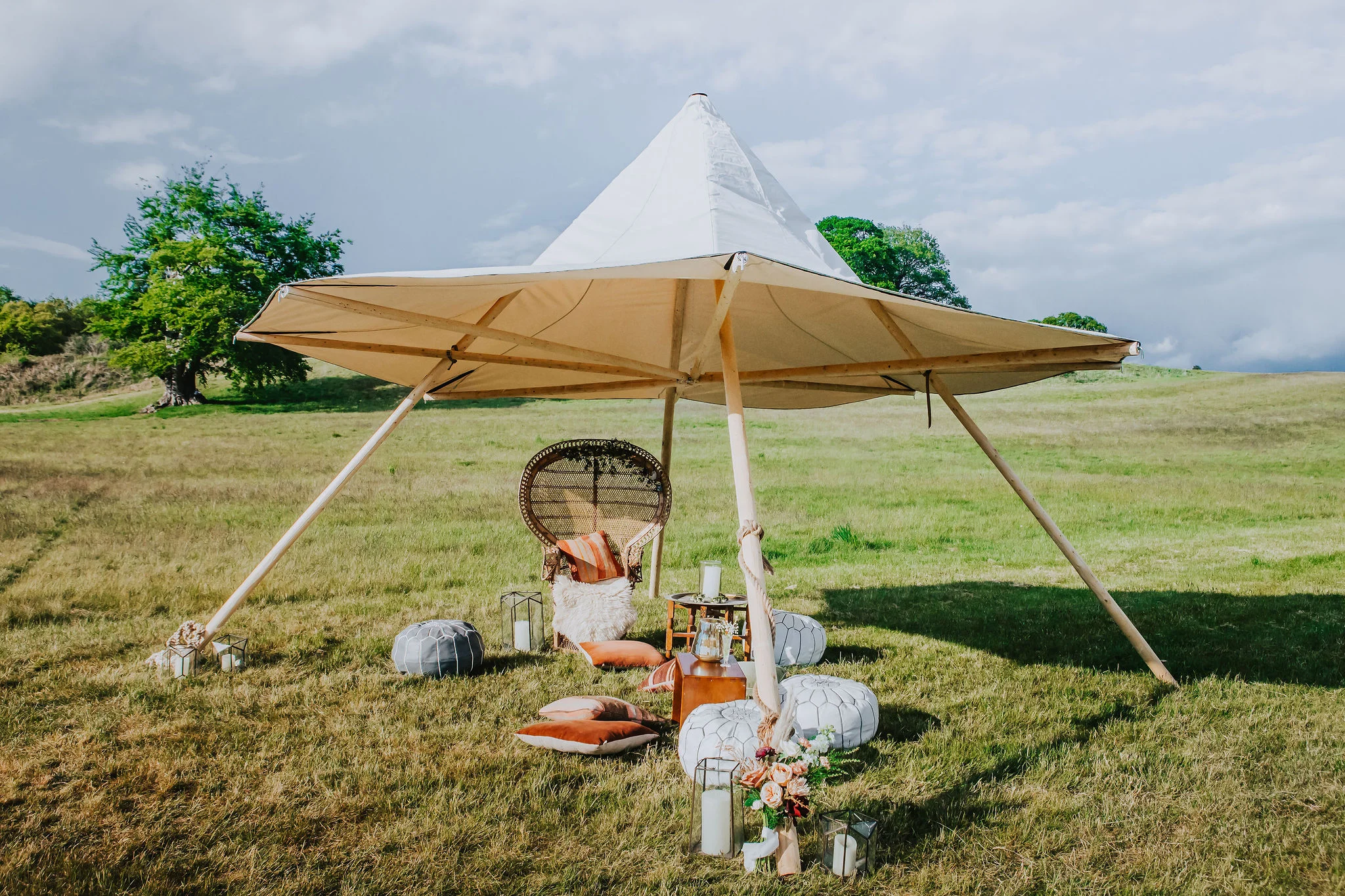 Mini tipi chill out space