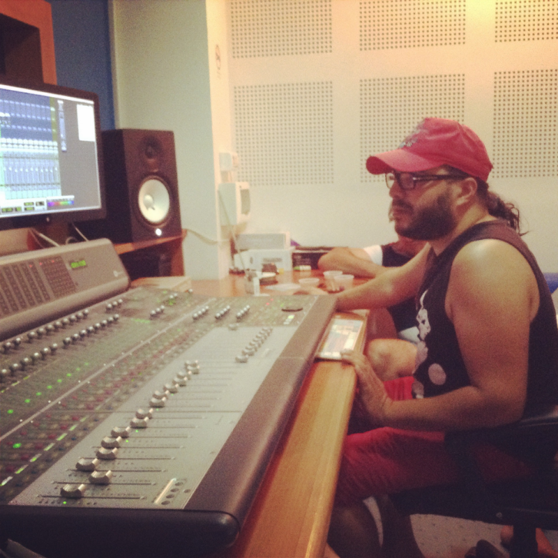 Arranger and kanoun maestro Ahmed at the controls 