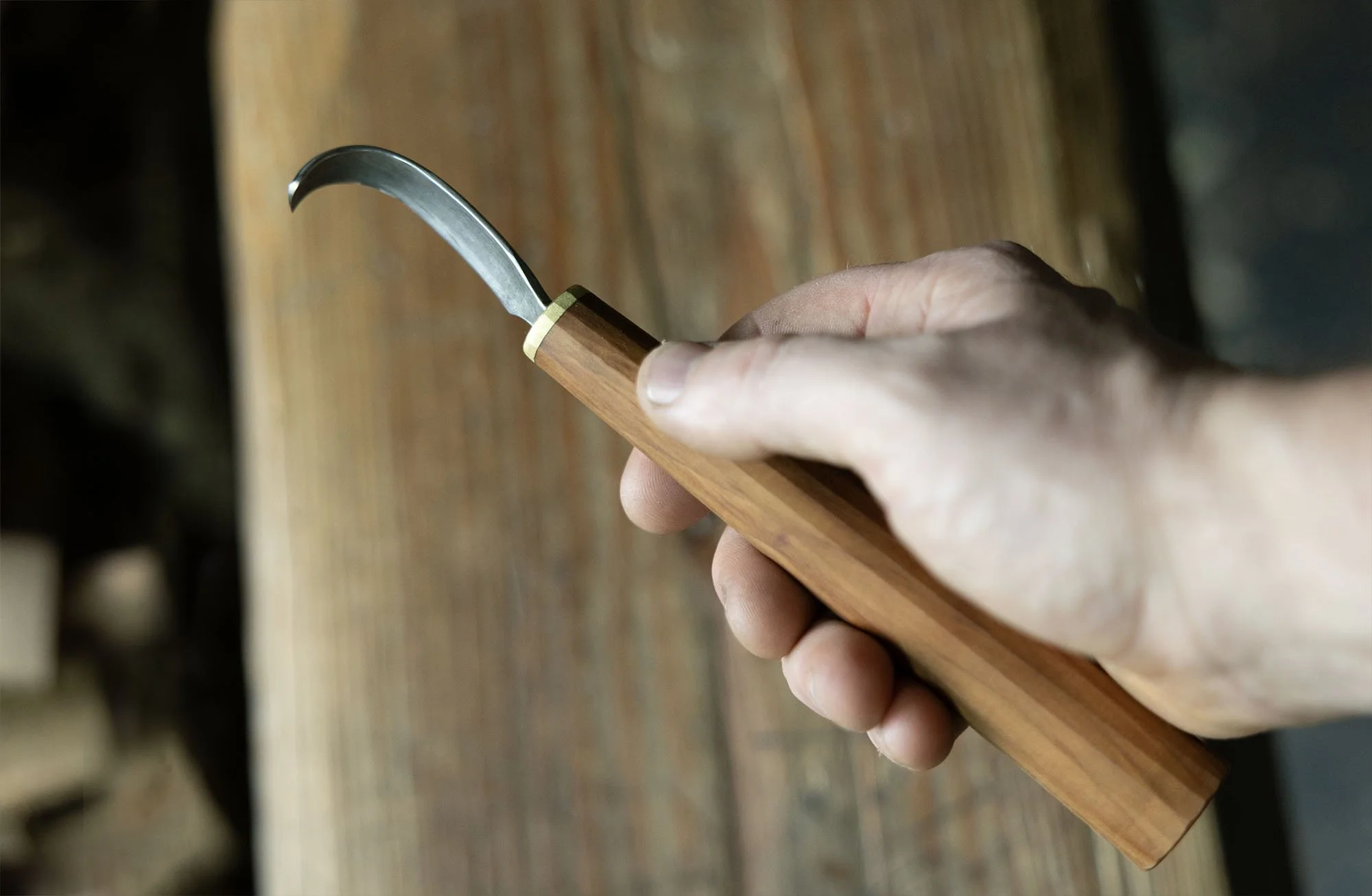 Hewn Compound Hook Knife
