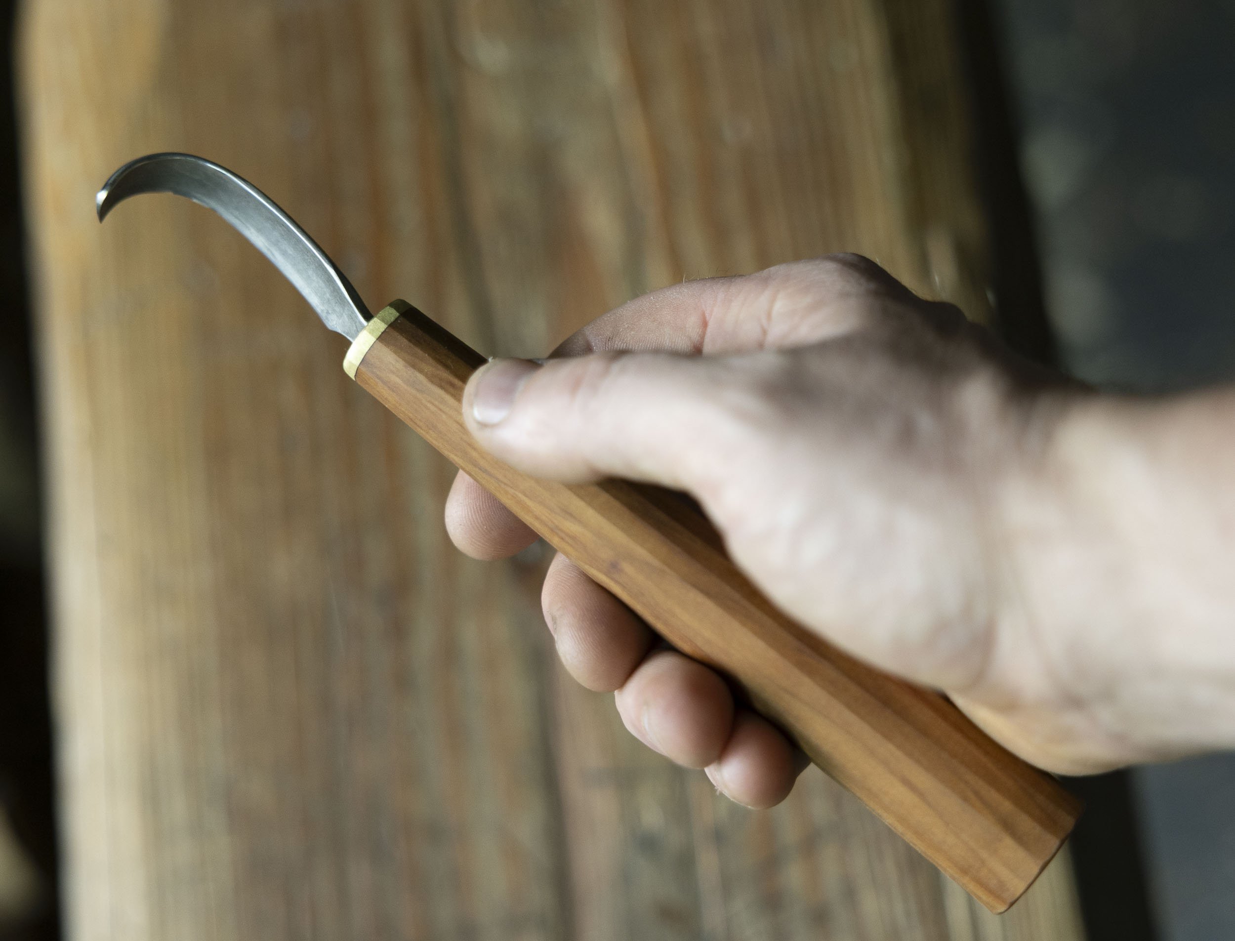 Hewn Compound Hook Knife