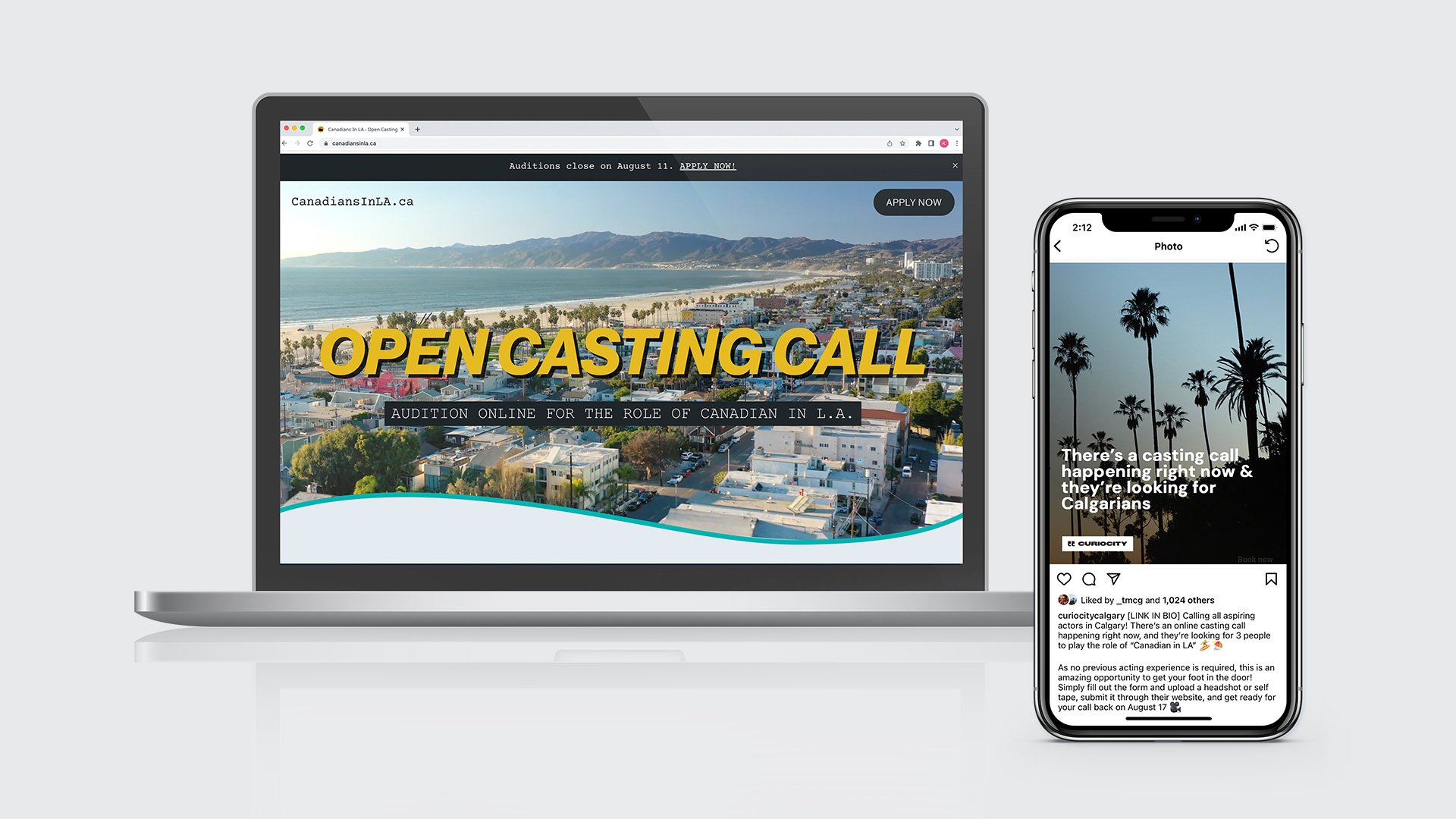 To promote WestJet’s non-stop flights to L.A. we held a fake casting call inviting Canadians to audition for a movie that wasn’t real.