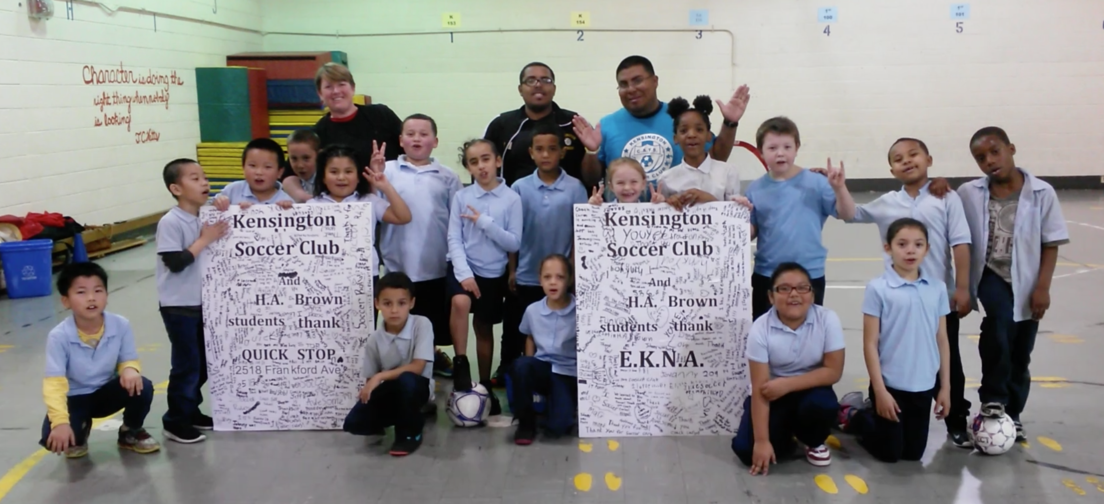  Some of our 500+ H.A. Brown students thank KSC and our sponsors! 