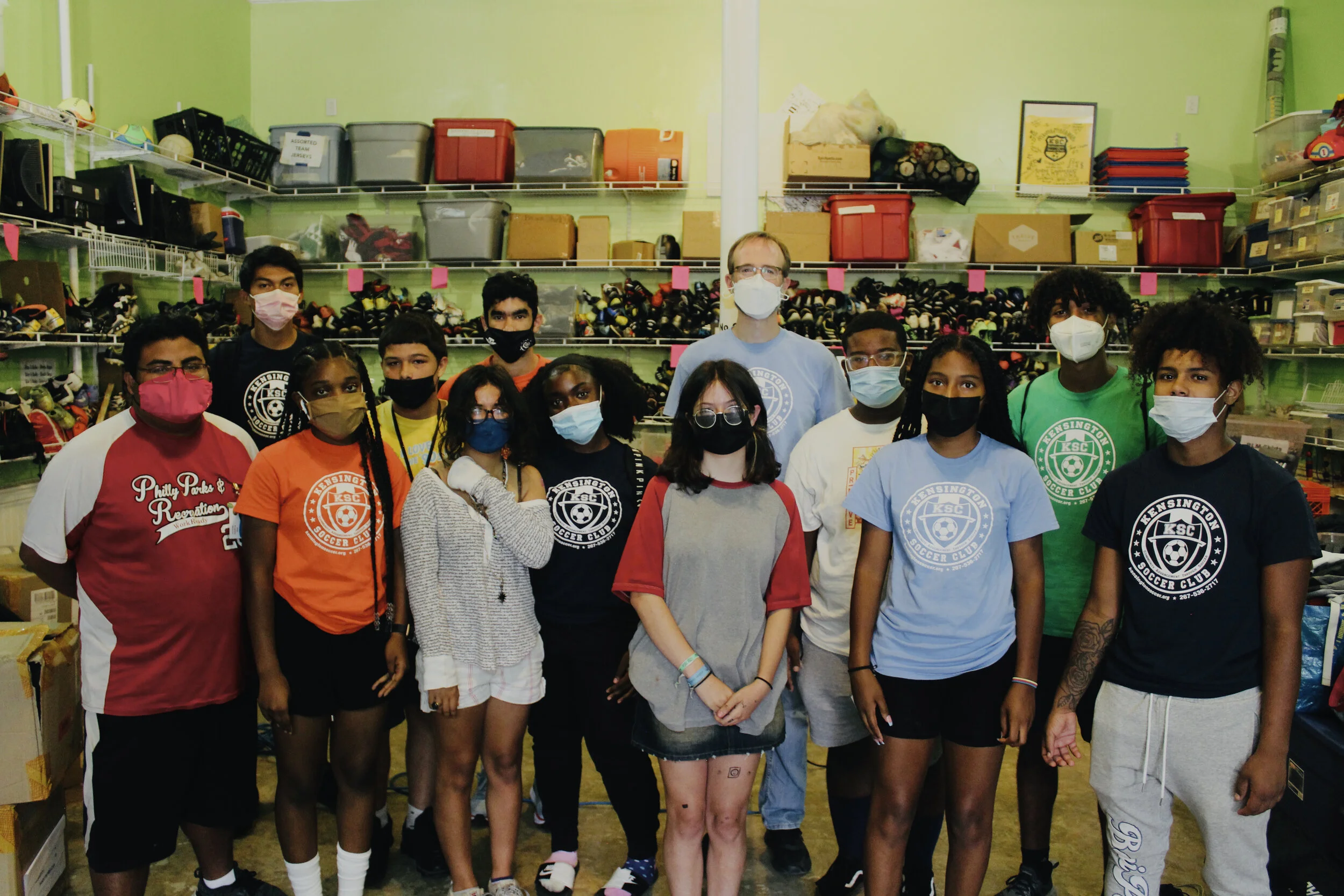 The Kensington Soccer Club Youth Leadership Council./Photo by Alberto Huichapa