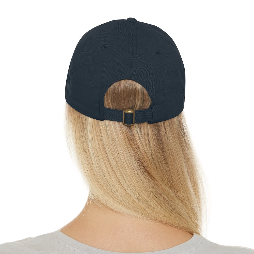 Dad Hat with Leather Patch (Round) — KSC Dad Hat with Leather Patch (Round) — KSC