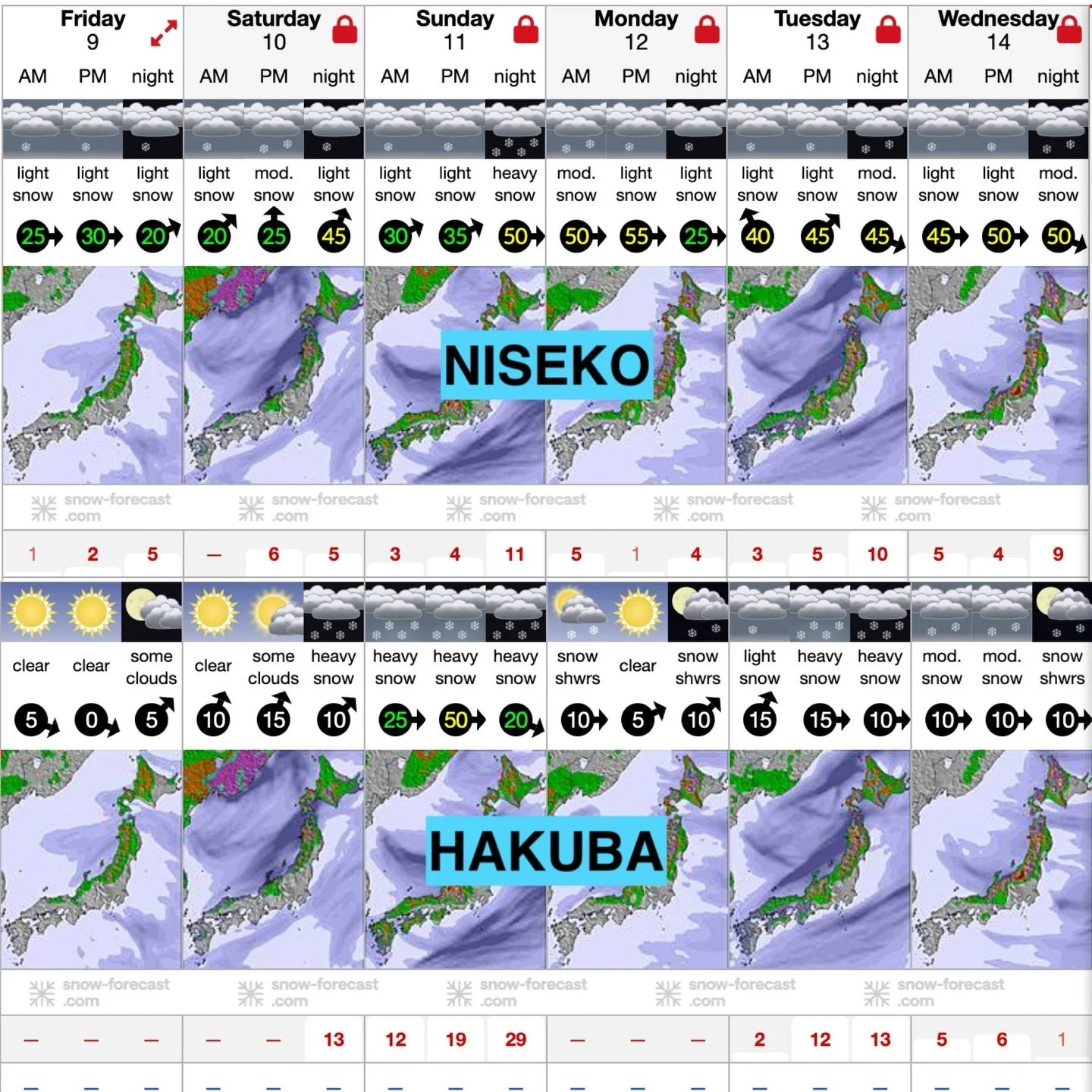Big snow in the forecast! Be sure to come see us for new boots or boot modifications ASAP if you need them, and get the most out of this classic January storm ⛈️ 

@snow.forecast @nisekojapan @hakuba