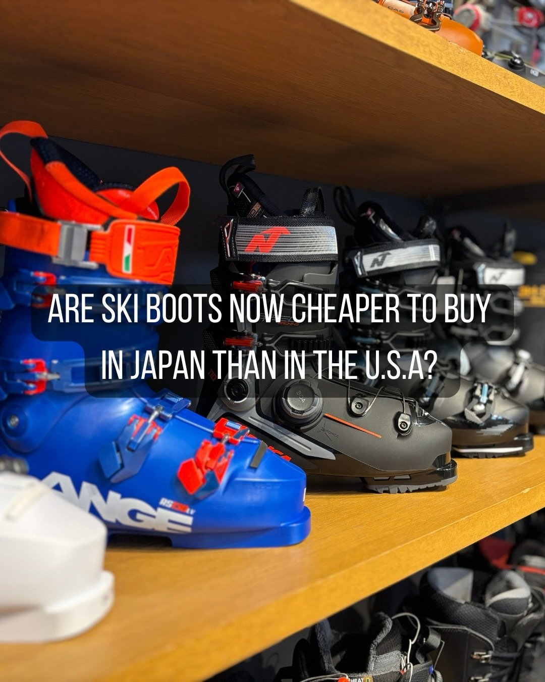Is it now cheaper to buy ski boots in Japan than in the USA? We&rsquo;ve done a price comparison of our top selling ski boots so far this season and the answer is yes, on average it is 18% cheaper for Americans to buy ski boots from us when compared 