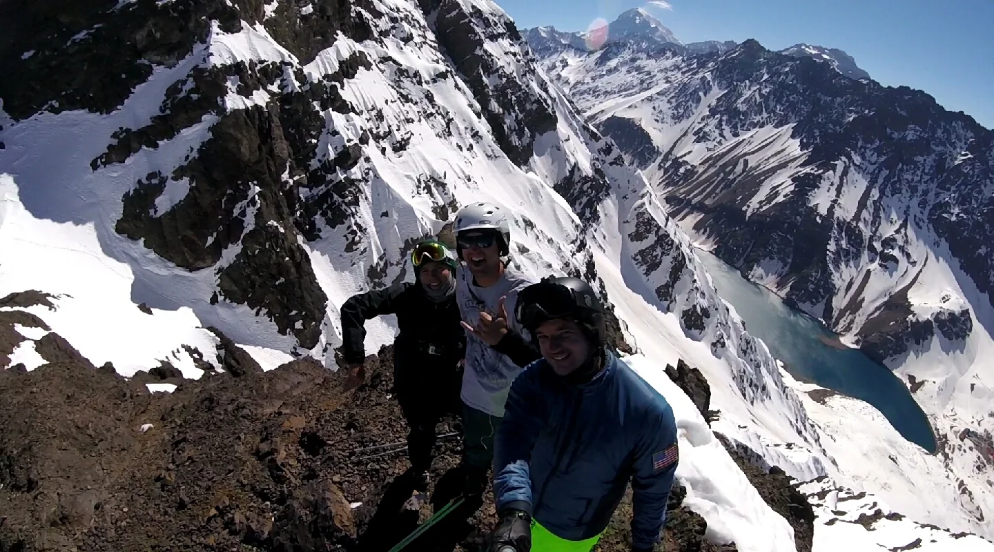 Top of Super C with Aconcagua in the background.