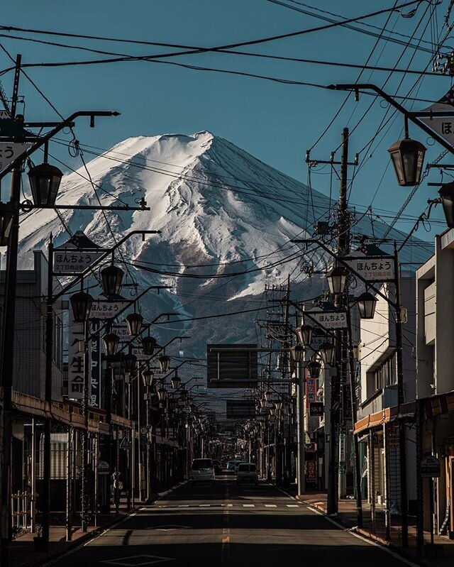 Mt Fuji 🗻 view from a road. 
#mtfuji #fuji #japan #volcano #road #street #urban #nature #photography #naturephotography #urbanphotography #yourshotphotographer #natgeo #travel #travelphotography #canon #canonphotography #canon6d