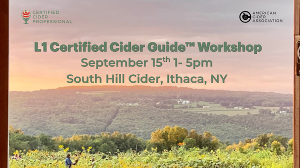 L1 Certified Cider Guide™ Workshop at South Hill Cider