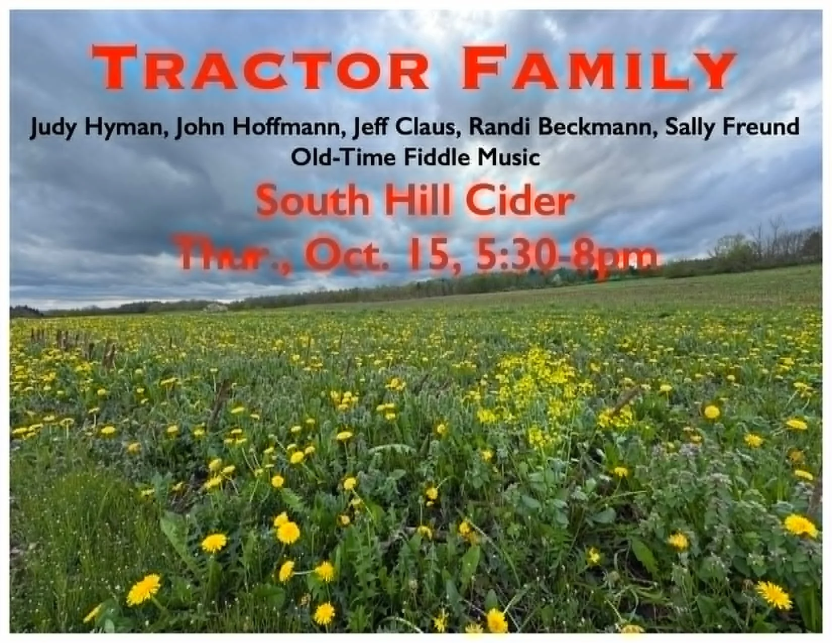Tractor Family Judy Hyman at the South Hill Cider Community Concert Series