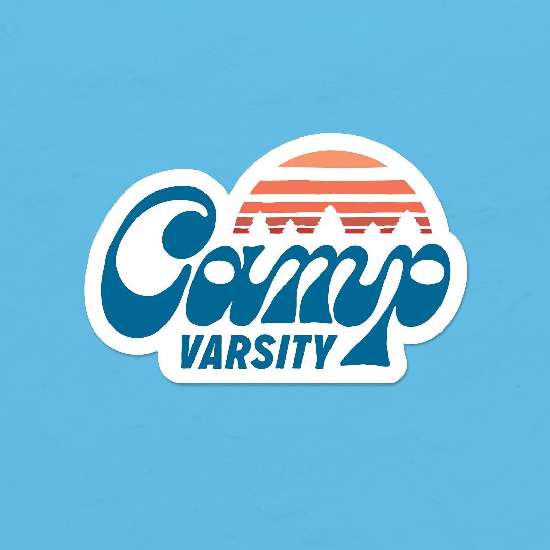 New work for @campvarsity is now available to order for the next two weeks only at campvarsity.net! Summer camp isn&rsquo;t happening this year, so please consider ordering a shirt or hat to support them. #campvarsity #lettering #design #handletterin