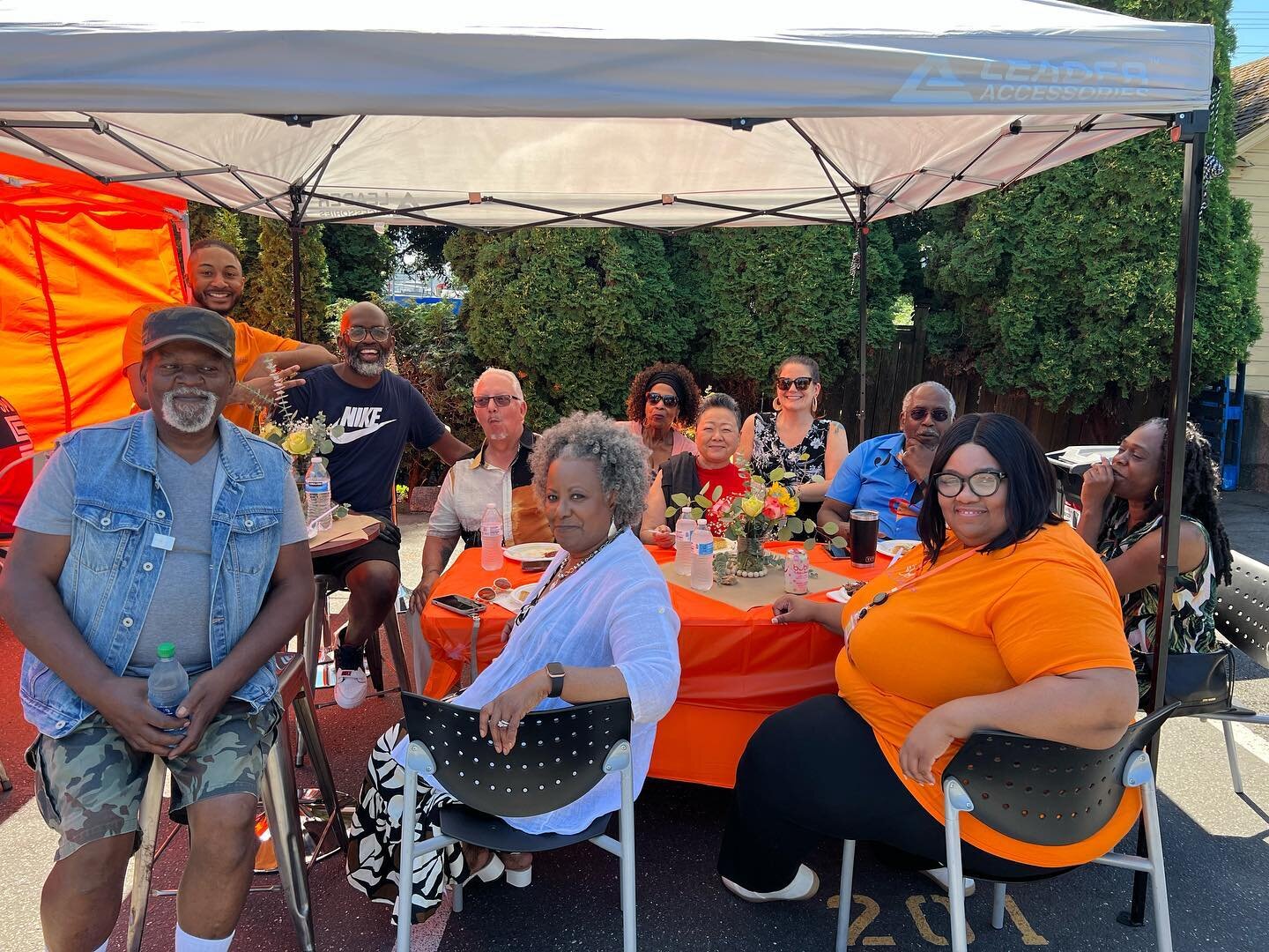 It&rsquo;s an honor to gather people around the dinning table.  #richardstoogoodseattlebbq #richardstoogoodproducts #forthepeople #bbq #community #serve #lunch #brisket #salads #sauce