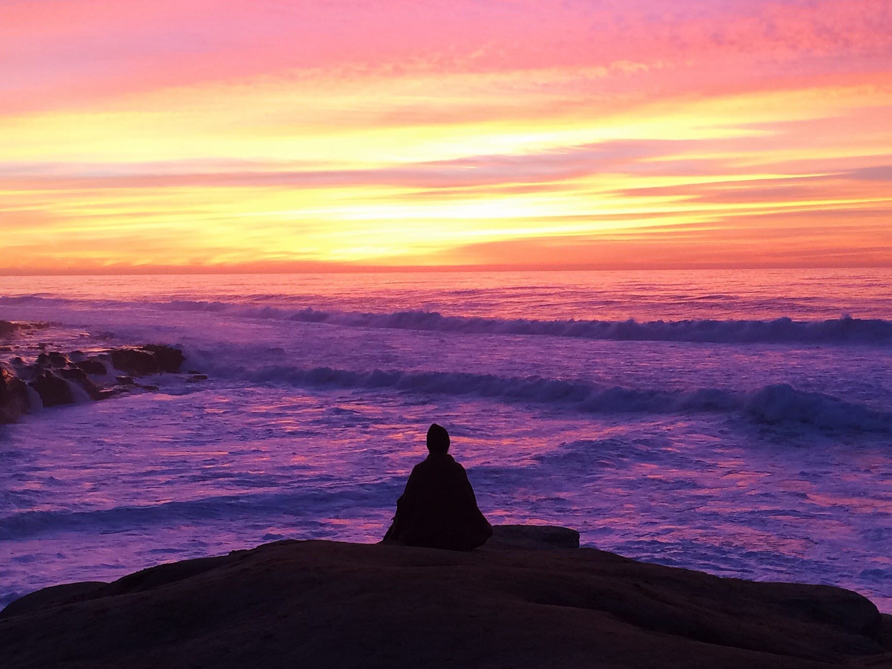 The sunset was just madness, no better way to describe the color. FUCKING DAMN!