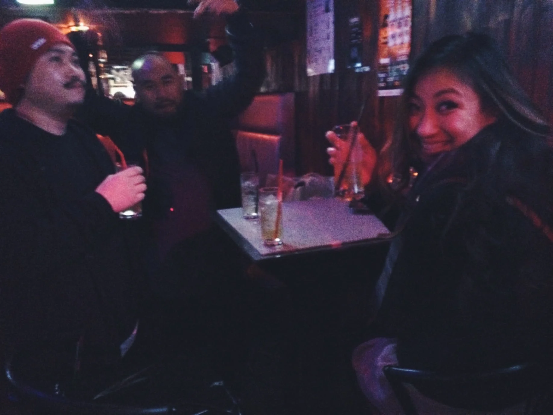 We heard loud american music from a bar so we thought it was poppin'. We were wrong, it was just us in the small as bar lol. 